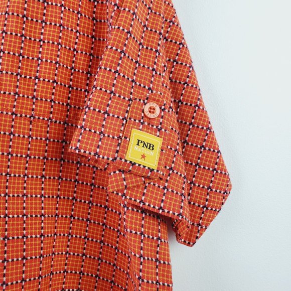 Vintage PNB National Oversized Button-up Woven Shirt Sz XL - Picture 7 of 10